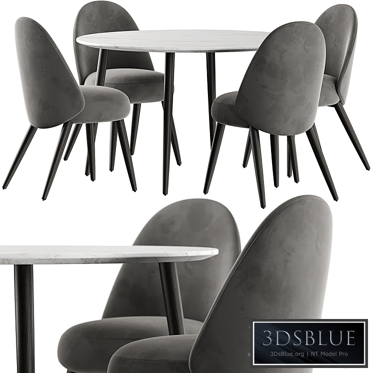 Esstisch Chantilly table and Identites chairs