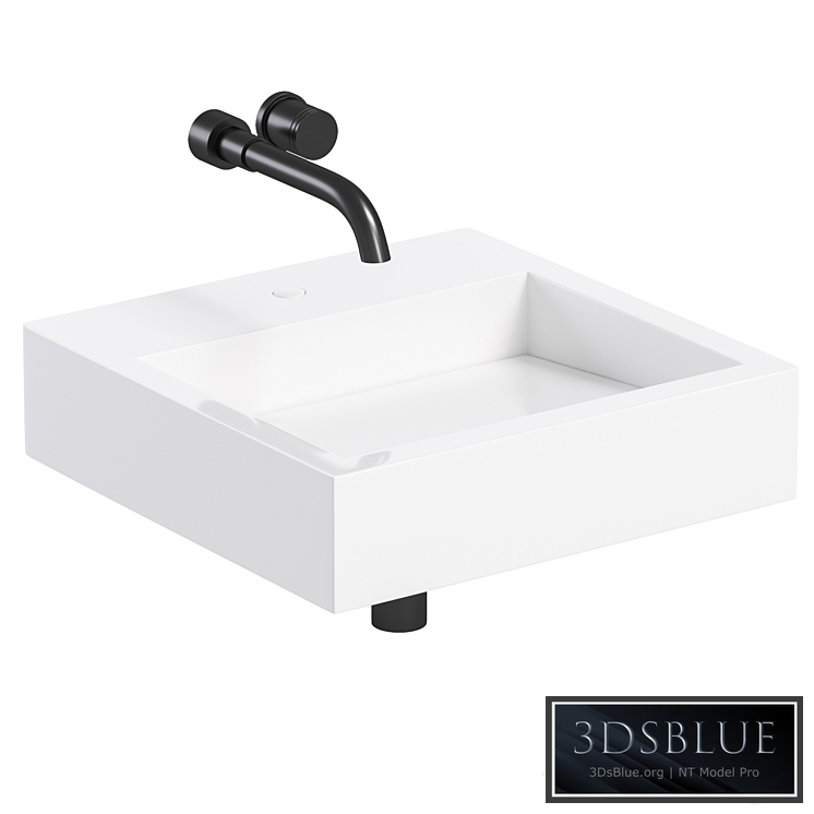 AURA WALL HUNG STONE BASIN
