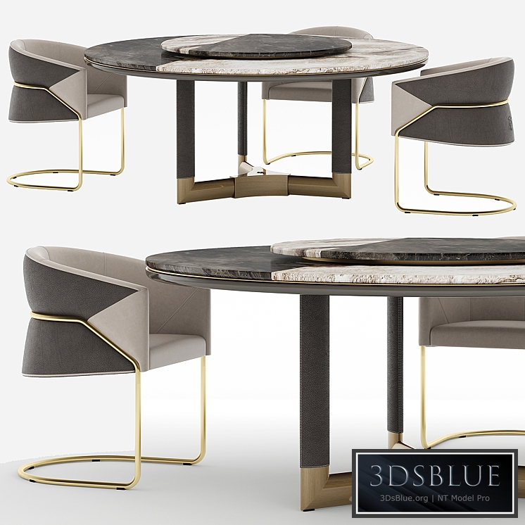 Visionnaire Morgan-Bonnie Starlight Dining Set