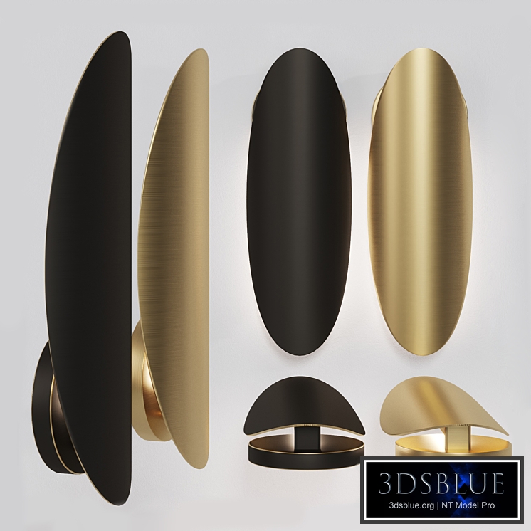 Brass wall lamp AMULET