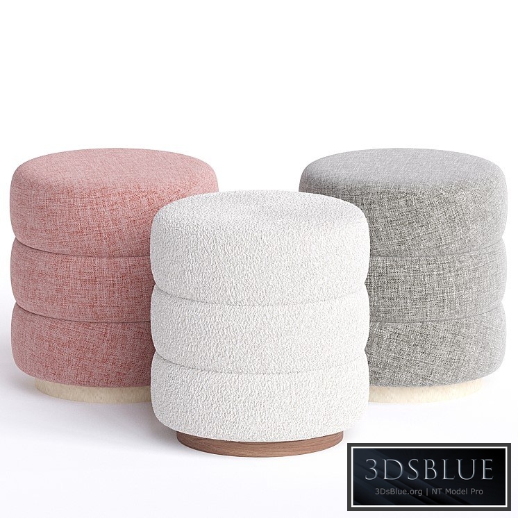 BYZANCE OTTOMAN ARMY SNOW POUF