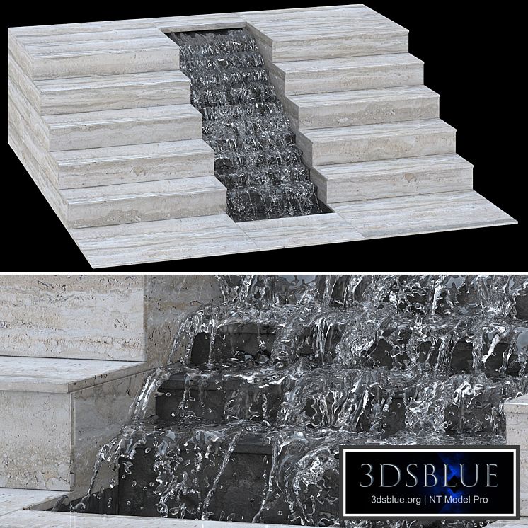 Waterfall fountains stairs_007