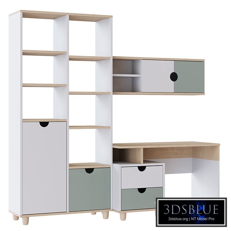 A set of furniture for childrens Halli, workplace (divan.ru)