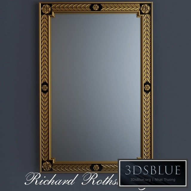 Black and Gold Neoclassical Mirror