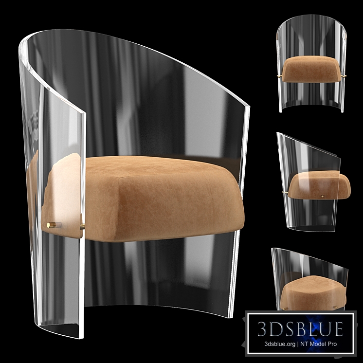 CHAHAN Plexiglass armchair