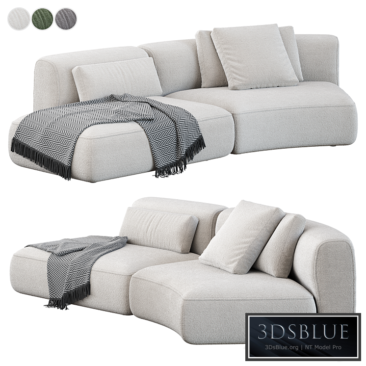 Modular sofa MDF ITALIA Cozy Curve Sofa