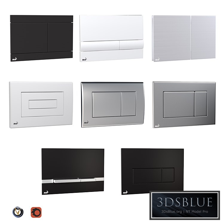 Alcaplast flush buttons for installation (8 pcs.)