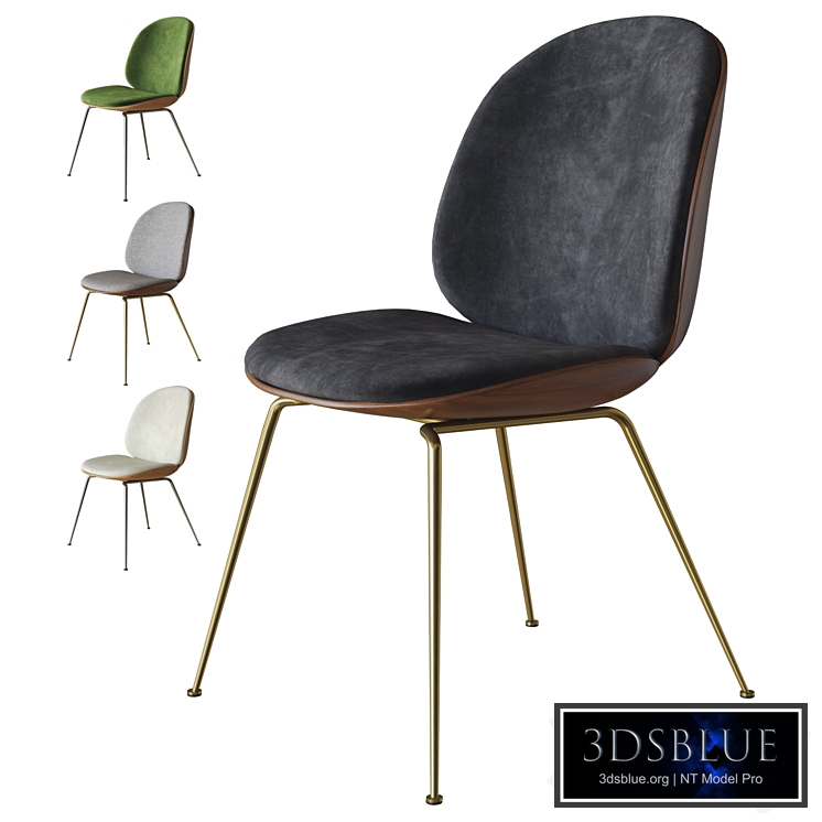 beetle dining chair veneer by gubi