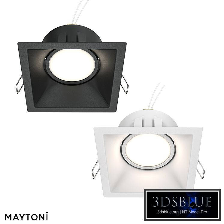 Recessed luminaire Dot DL029-2-01B; DL029-2-01W