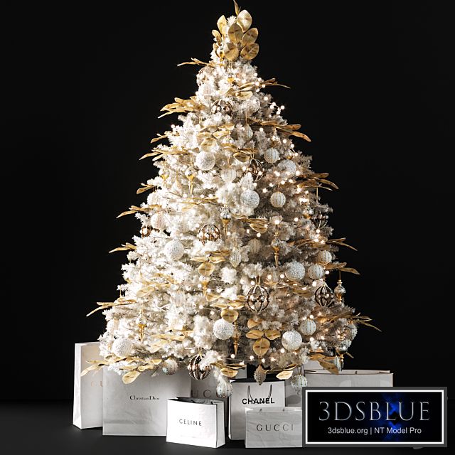 Christmas tree with gift bags