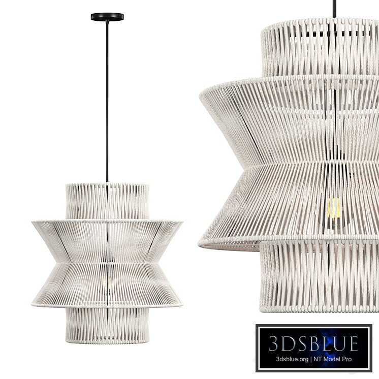 Swedish macrame chandelier