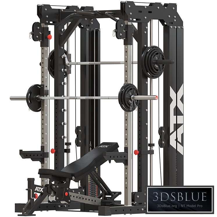 Home Gym ATX_Smith Cable Rack Weight Stack