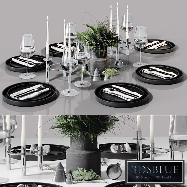 Table setting in Scandinavian style