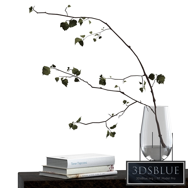 Decorative set with branch