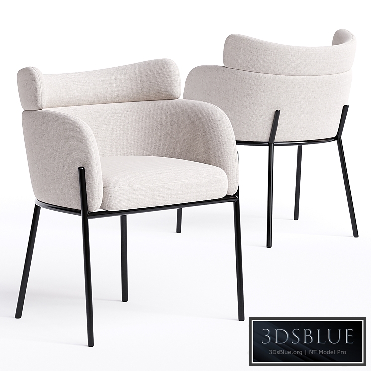 polsterstuhl sandbeige schwarzes