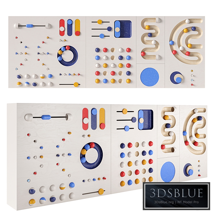 Interactive game board (panel) for a children&#39;s room