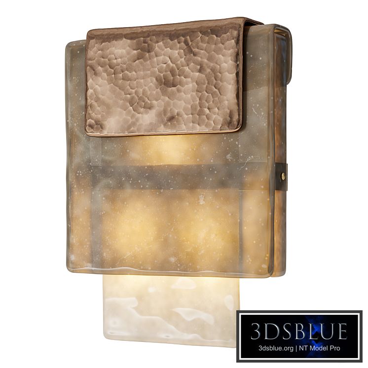 Charles Burnand Hand Silvered Mini Placche Wall Sconce