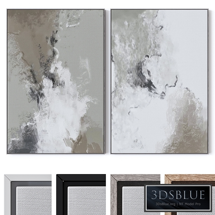 Set of large wall paintings 2392