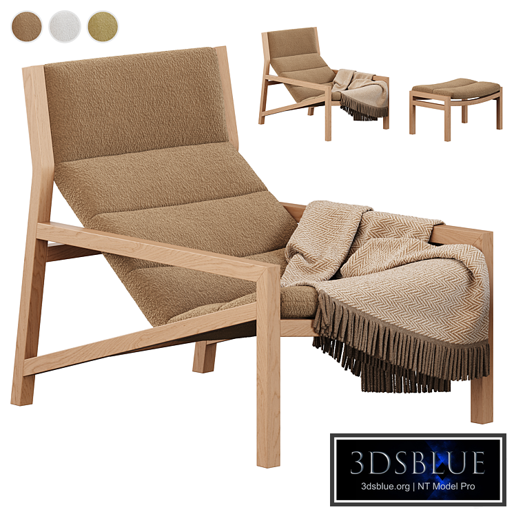 Jardan Lake Armchair with ottoman