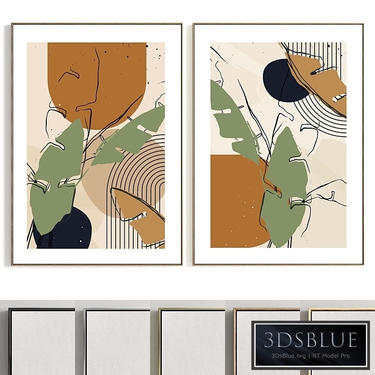 Plaster Two Photo Frames T-378