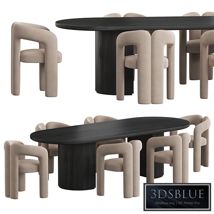 Gubi Moon Dining set