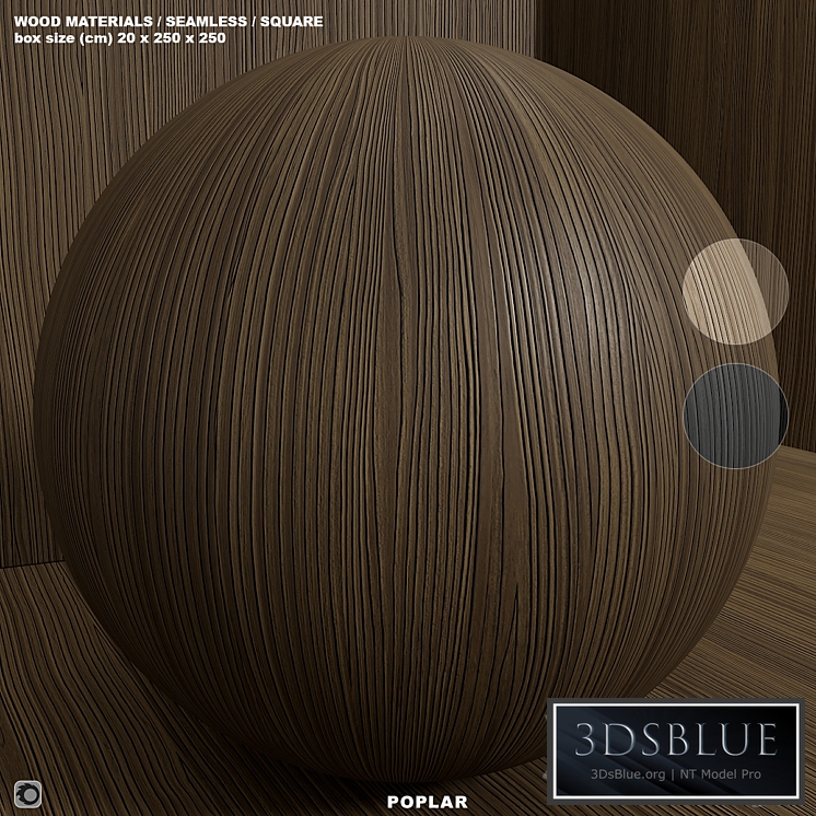 Material wood (seamless) poplar - set 135