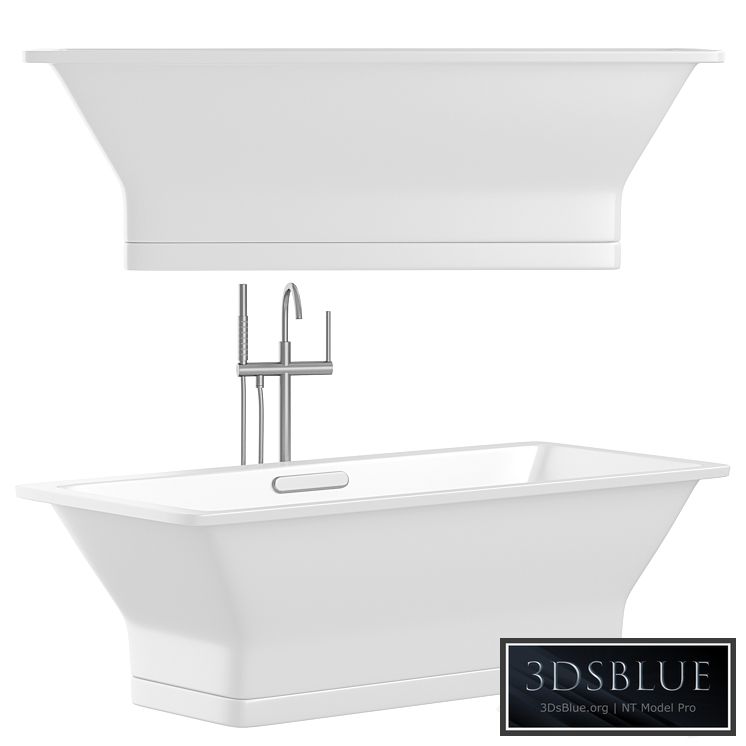 Kohler 67" x 31.5" Freestanding Soaking Tub with Center Drain from the Reve