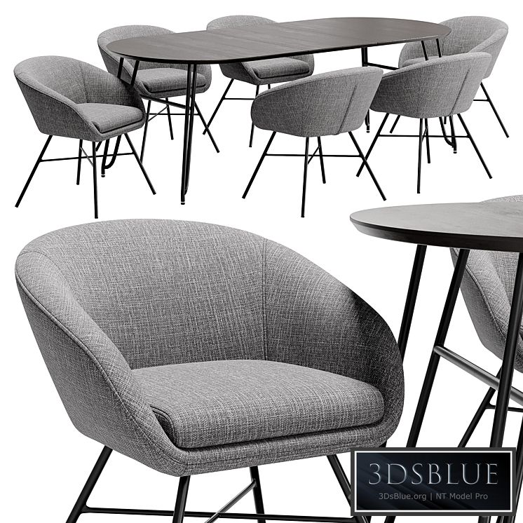 Dining chair Amur and table Norfort