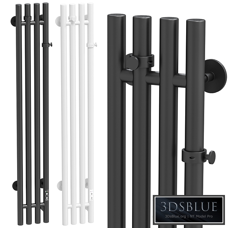 Electric towel warmer EWRIKA Penelope V 120x15, white, black