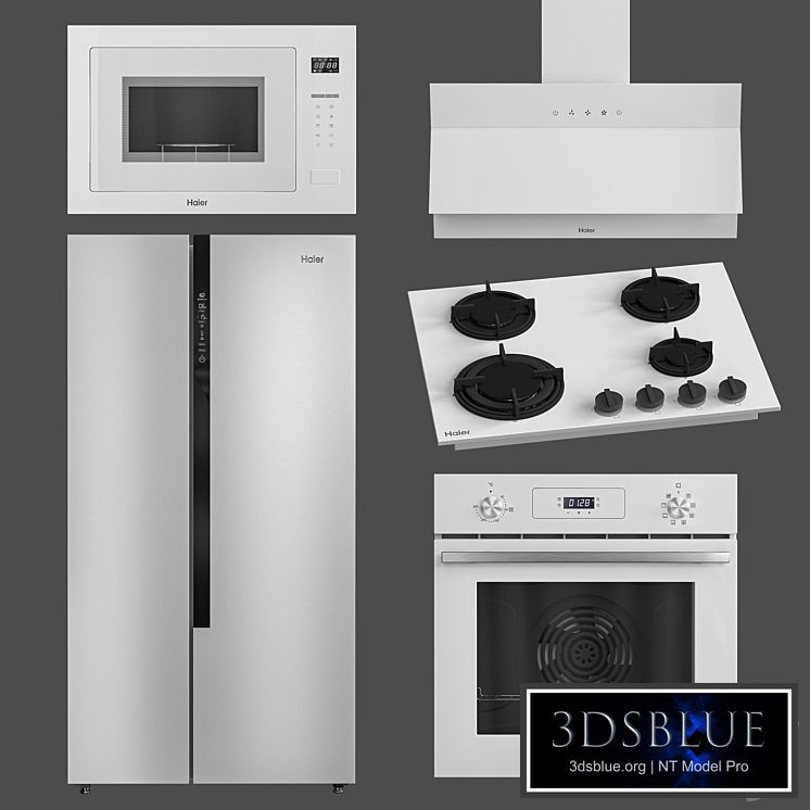 Haier kitchen set white