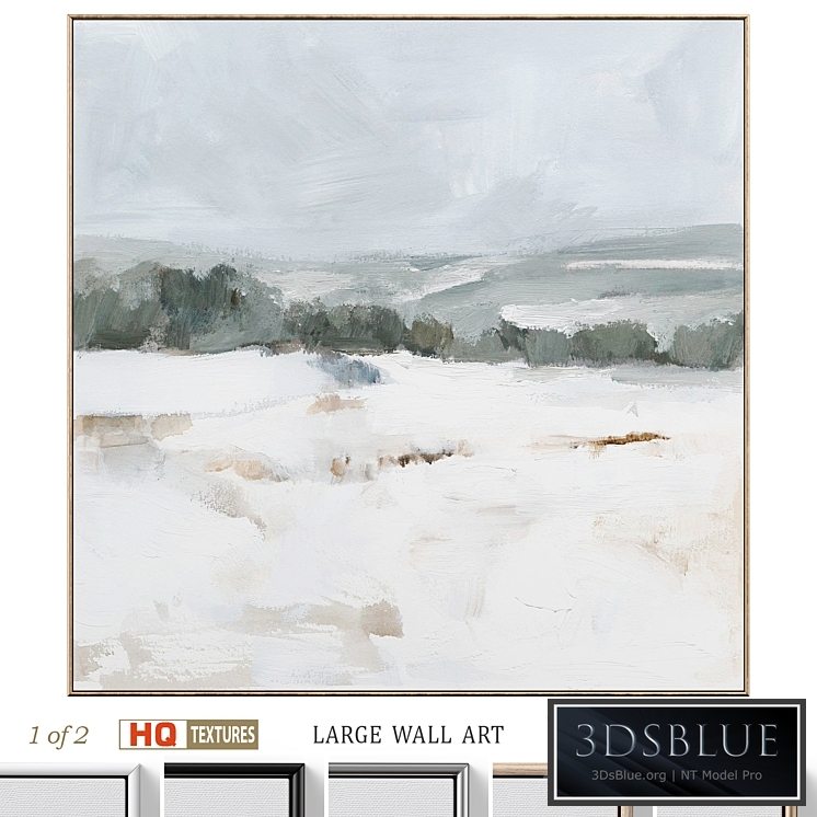 Large Abstract Neutral Textural Wall Art C-735