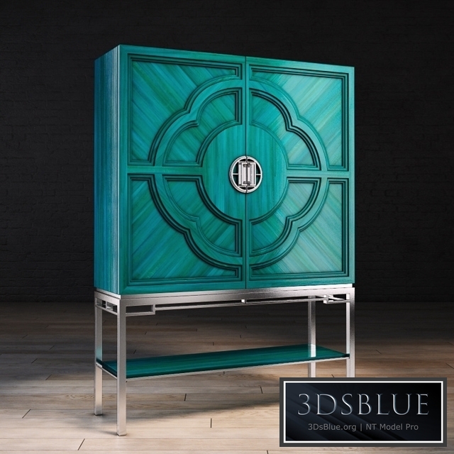 Chin Hua Lotus Bar Cabinet