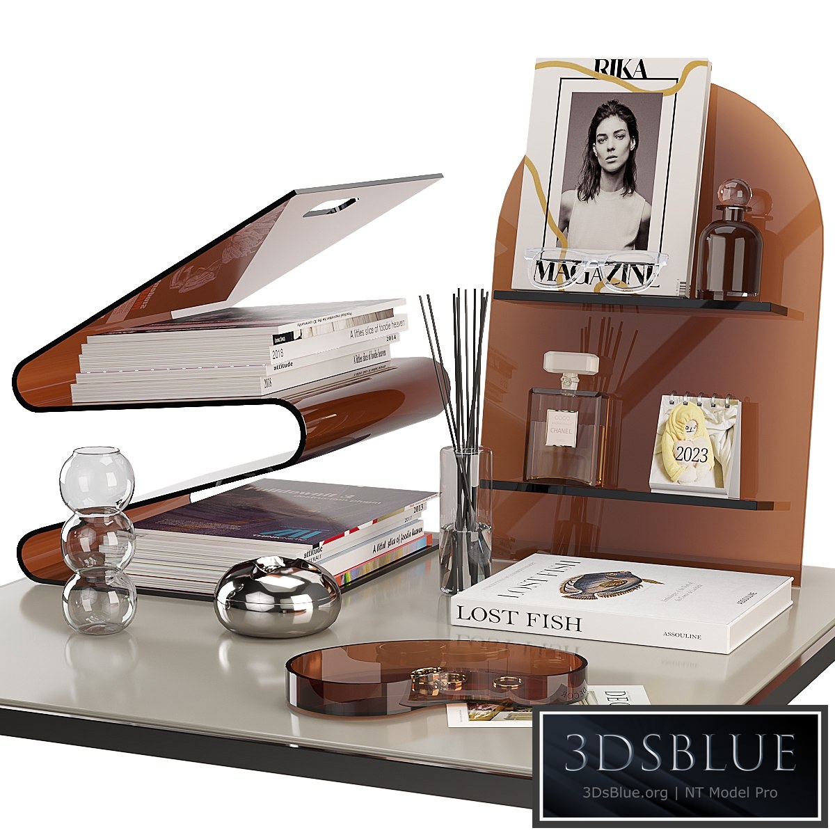 decorative set for the desktop