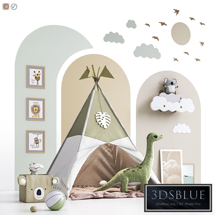 Toys , decor and furniture for nursery 136