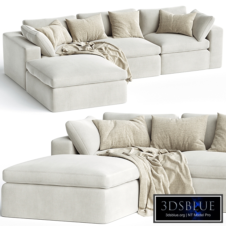 Dream Navy Sectional Sofa Combination 01