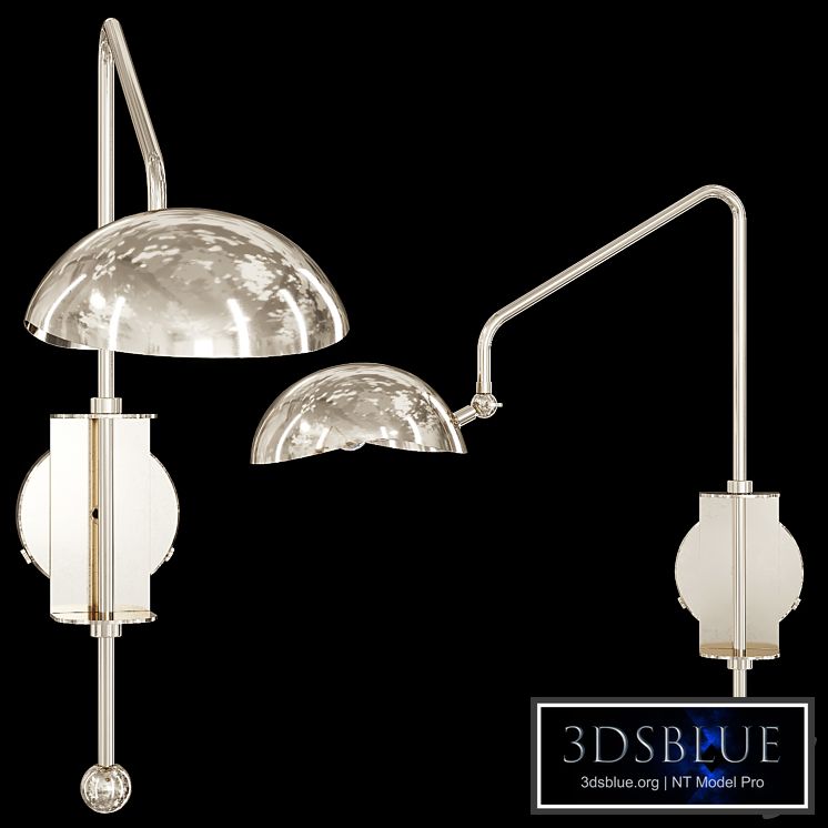 Restoration Hardware CONVESSI SCONCE 23 Nickel