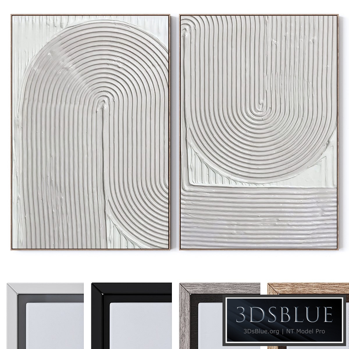 Set of large wall paintings 2420