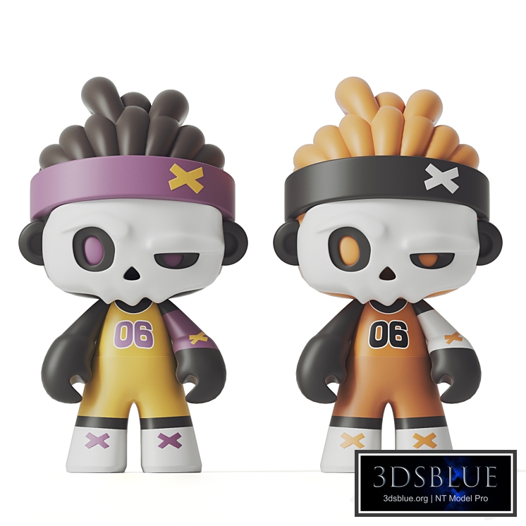 Cartoon Basketball Teenager