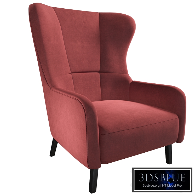 Armchair with high back "Arthur"