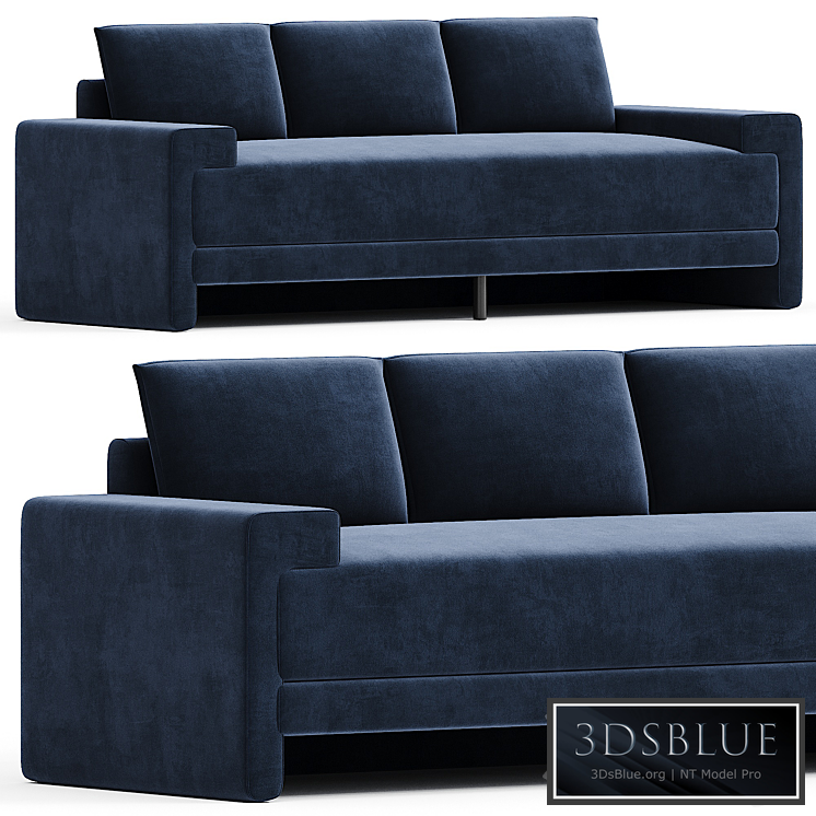 CAMDEN INK BLUE VELVET SOFA