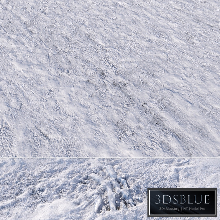 8k seamless snow square material 03