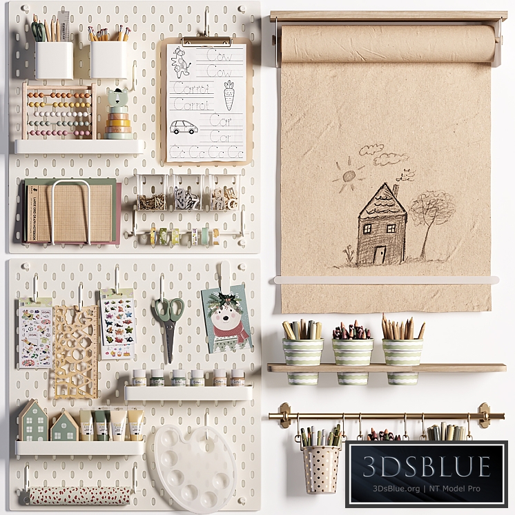 Ikea SKADIS Pegboard for Teenagers and Kids 02