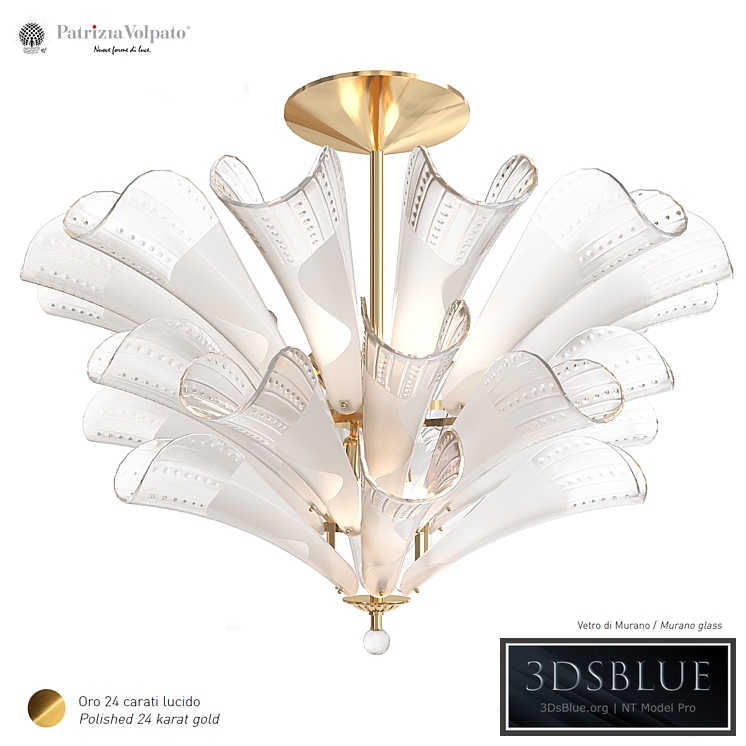Chandelier Patrizia Volpato Petali 9007 PL3