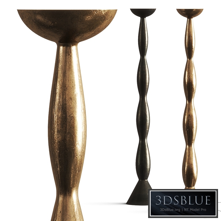 Haos Natural Bronze & Green Patina Floor Lamp