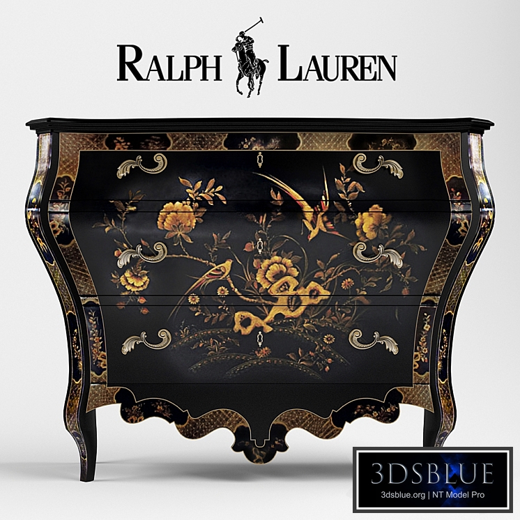 The Heiress Painted Bombé Chest 7501-48