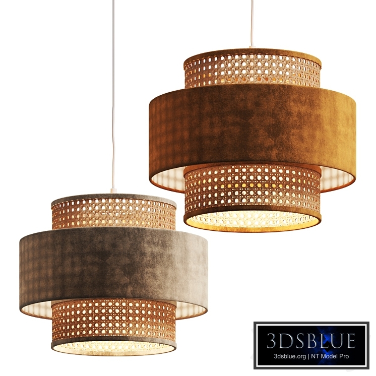 La Redoute Cylinder Rattan Pendant Lamp