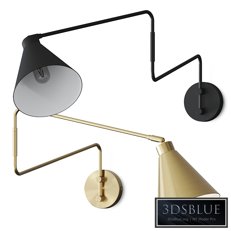 La Redoute Hiba Articulated Metal Wall Lamp