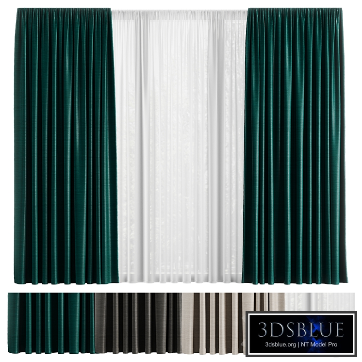 Curtains and tulle Curtains Set 02