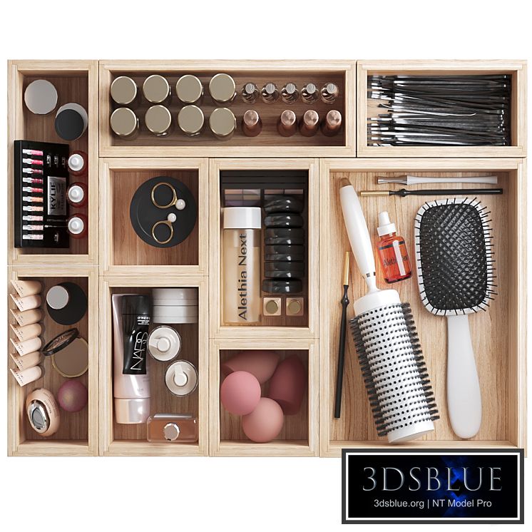 Cosmetics set for beauty salon or dressing table