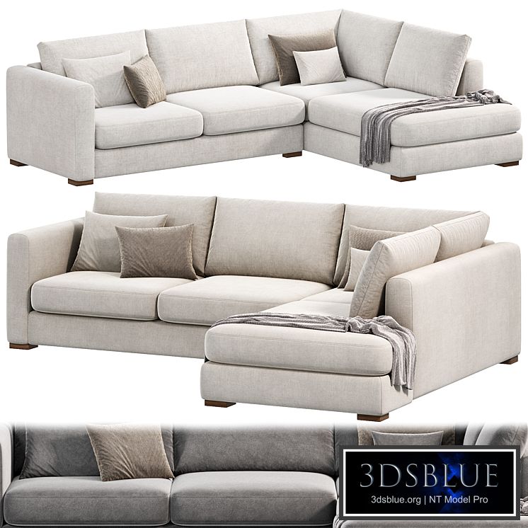 Blake Large Open End Corner Sofa by loomloft, sofas